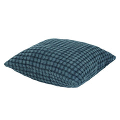 Textured Checkered Cotton Cushion Cover – Soft Waffle Weave Grid Design | Modern Minimal Home Décor | 18x18 Inch