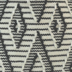 Black & White Geometric Woven Polyester Cushion Cover | 45x45 cm Decorative Throw Pillow Cover