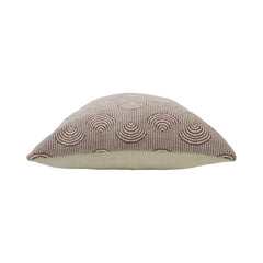 Geometric Arch Jacquard Cotton Cushion Cover 45x45 cm | Textured Modern Decorative Pillow Cover with Concealed Zip