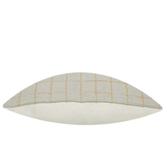 Handwoven Ivory & Yellow Grid Pattern Cushion Cover – 45 x 45 cm