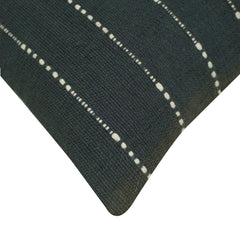 Handwoven Cotton Cushion Cover 45x45 cm | Black & White Striped Woven Throw Pillow Cover | Modern Boho Farmhouse Home Décor | Hidden Zipper | 100% Cotton