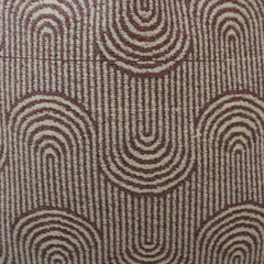 Geometric Arch Jacquard Cotton Cushion Cover 45x45 cm | Textured Modern Decorative Pillow Cover with Concealed Zip