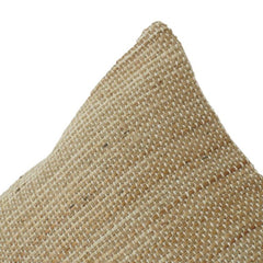 Natural Jute Cushion Cover 45x45 cm | Rustic Textured Throw Pillow Case | Eco-Friendly Neutral Home Decor with Hidden Zip