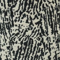 Black & Ivory Abstract Jacquard Cotton Cushion Cover | 45x45 cm Modern Textured Throw Pillow