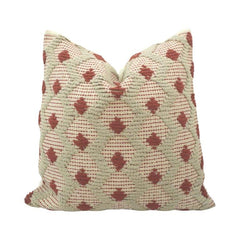Handmade Cotton Textured Cushion Cover 45x45 cm | Woven Geometric Boho Pillow Cover | Artisan Decorative Cushion