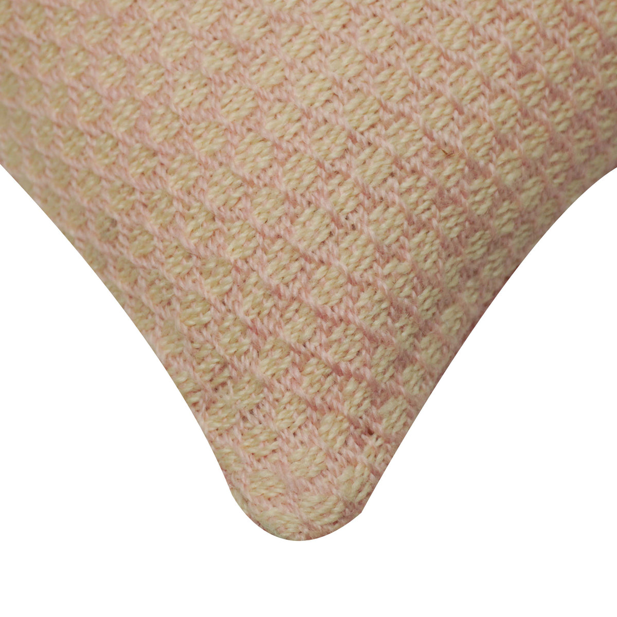 Handwoven Cotton Cushion Cover 45x45 cm | Textured Woven Throw Pillow Cover | Soft Cotton Decorative Cushion Cover with Concealed Zipper | Beige/Natural