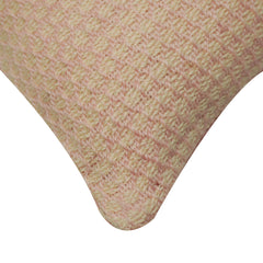 Handwoven Cotton Cushion Cover 45x45 cm | Textured Woven Throw Pillow Cover | Soft Cotton Decorative Cushion Cover with Concealed Zipper | Beige/Natural
