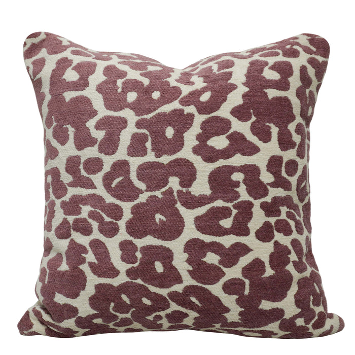 Abstract Animal Print Jacquard Cotton Cushion Cover 45x45 cm | Woven Textured Decorative Throw Pillow Cover | Hidden Zip | Modern Home Décor