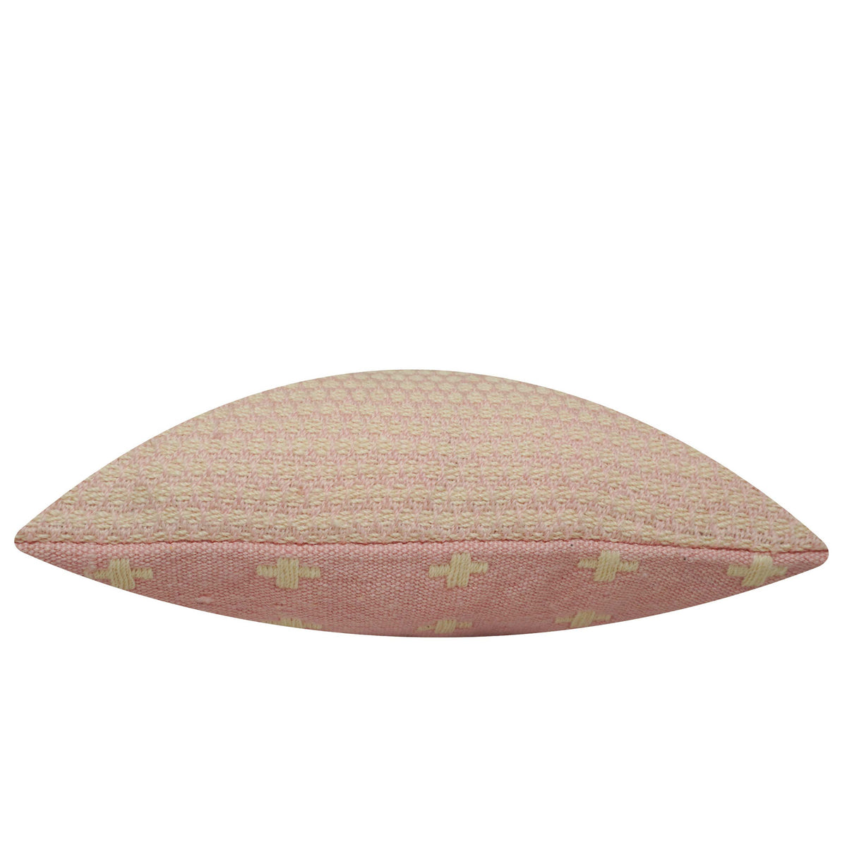 Handwoven Cotton Cushion Cover 45x45 cm | Textured Woven Throw Pillow Cover | Soft Cotton Decorative Cushion Cover with Concealed Zipper | Beige/Natural