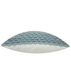 Handwoven Textured Cotton & Polyester Cushion Cover – Light Blue, 45 x 45 cm