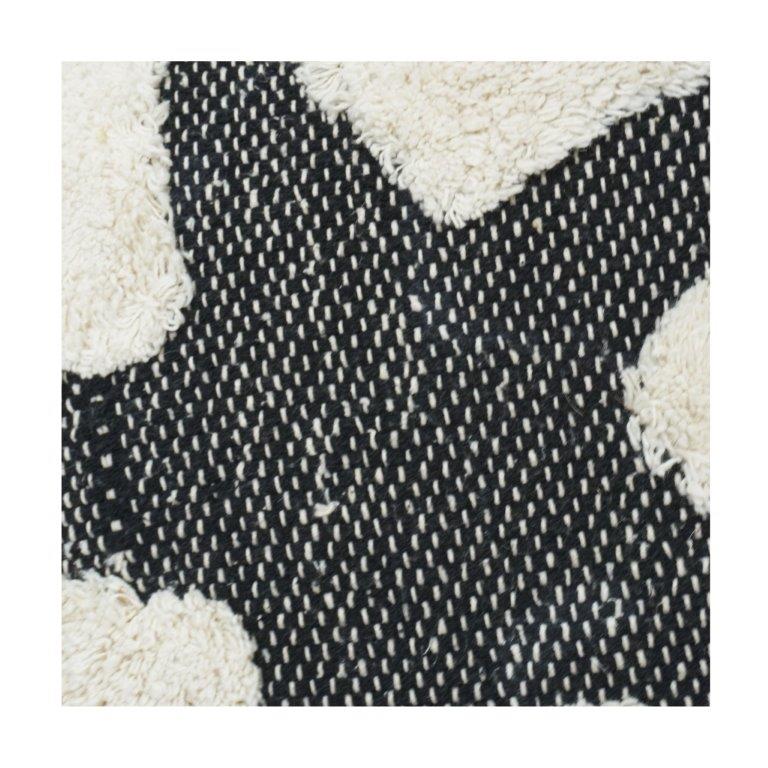 Tufted Cotton Cushion Cover with Bold Star Design | 45x45 cm | Textured Handmade Pillow Cover - Bulk manufacturer & supplier from Panipat, India