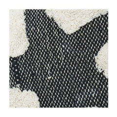 Tufted Cotton Cushion Cover with Bold Star Design | 45x45 cm | Textured Handmade Pillow Cover