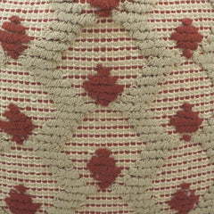 Handmade Cotton Textured Cushion Cover 45x45 cm | Woven Geometric Boho Pillow Cover | Artisan Decorative Cushion