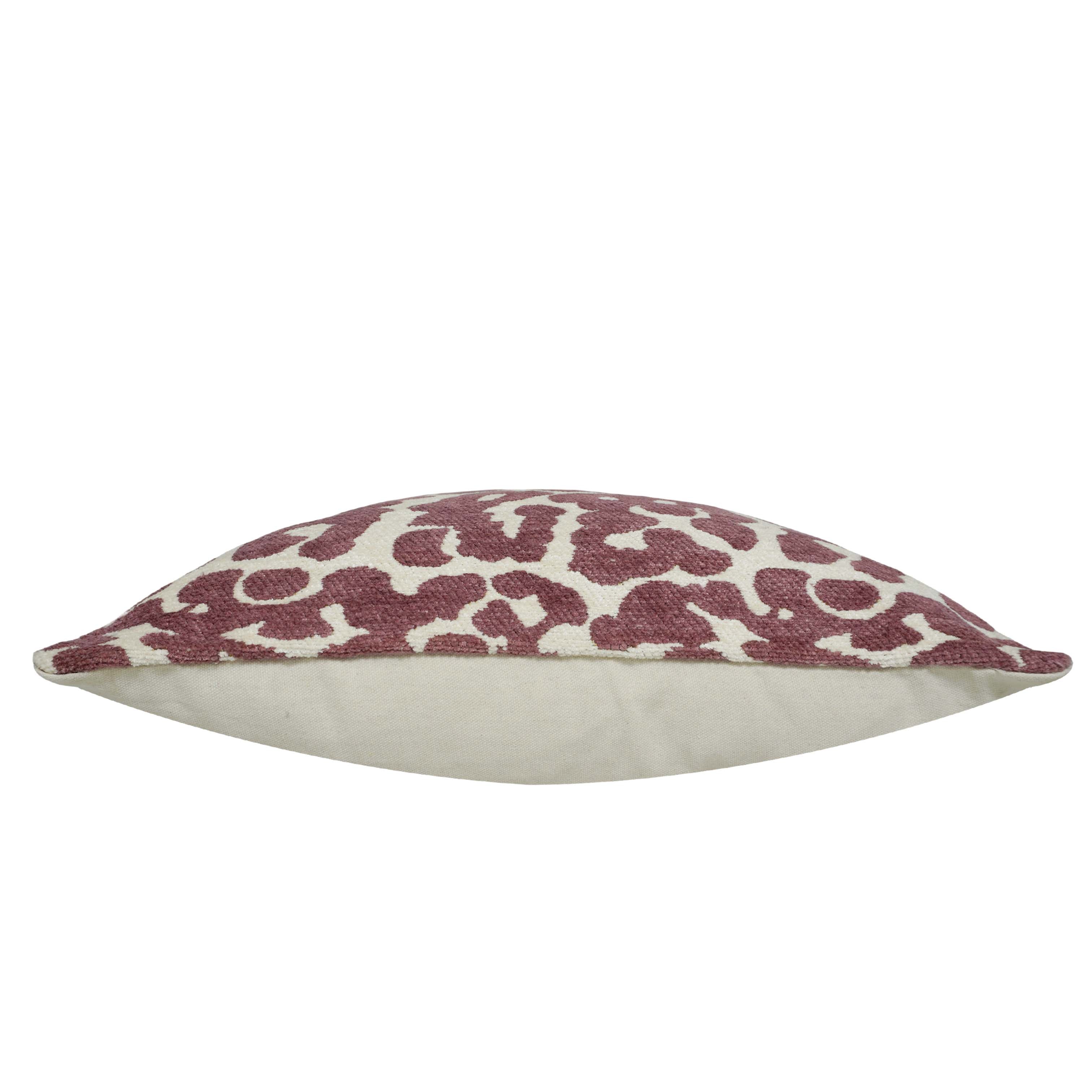 Abstract Animal Print Jacquard Cotton Cushion Cover 45x45 cm | Woven Textured Decorative Throw Pillow Cover | Hidden Zip | Modern Home Décor