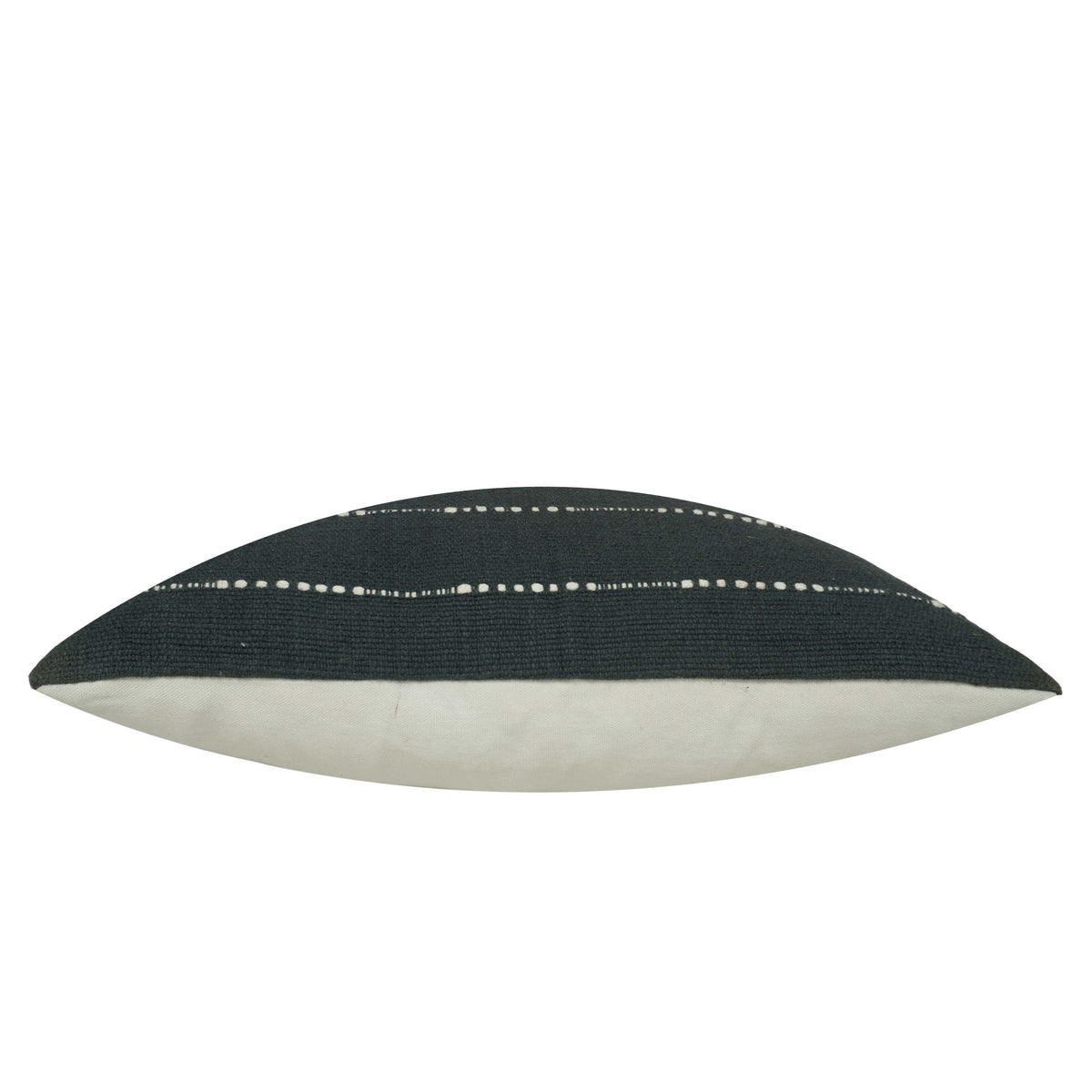 Handwoven Cotton Cushion Cover 45x45 cm | Black & White Striped Woven Throw Pillow Cover | Modern Boho Farmhouse Home Décor | Hidden Zipper | 100% Cotton