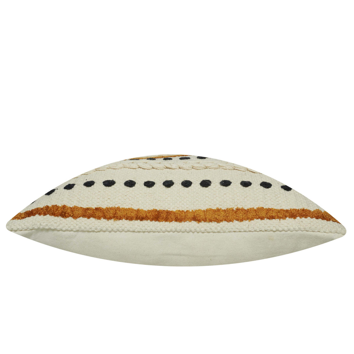 Handwoven Textured Cushion Cover with Geometric Stripes – 45 x 45 cm
