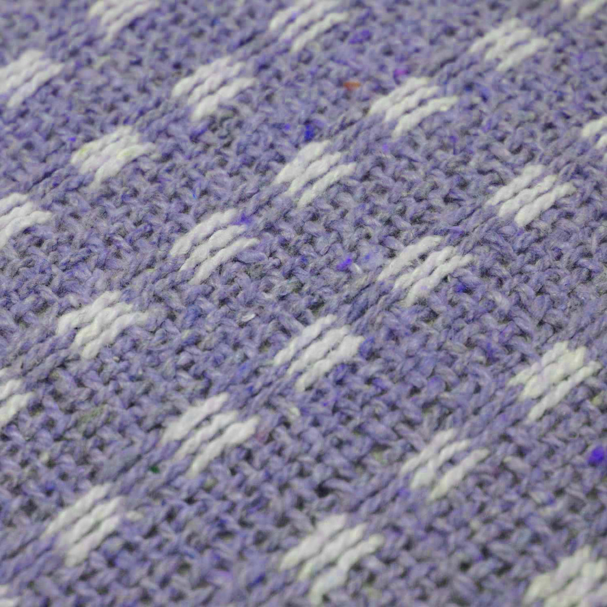 Handwoven Purple Cotton Cushion Cover 45 x 45 cm
