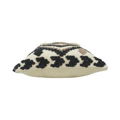 Handwoven Cotton Tufted Cushion Cover | Geometric Tribal Design | 45x45 cm