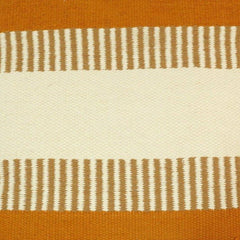 Handwoven Mustard Stripe Cotton Cushion Cover | 45x45 cm Decorative Throw Pillow Cover