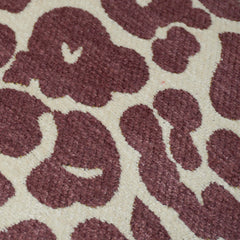 Abstract animal print jacquard cotton cushion cover 45x45 cm