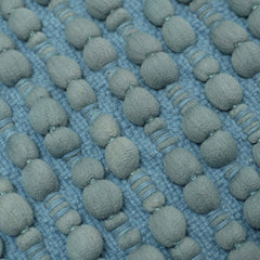 Handwoven Textured Cotton & Polyester Cushion Cover – Light Blue, 45 x 45 cm