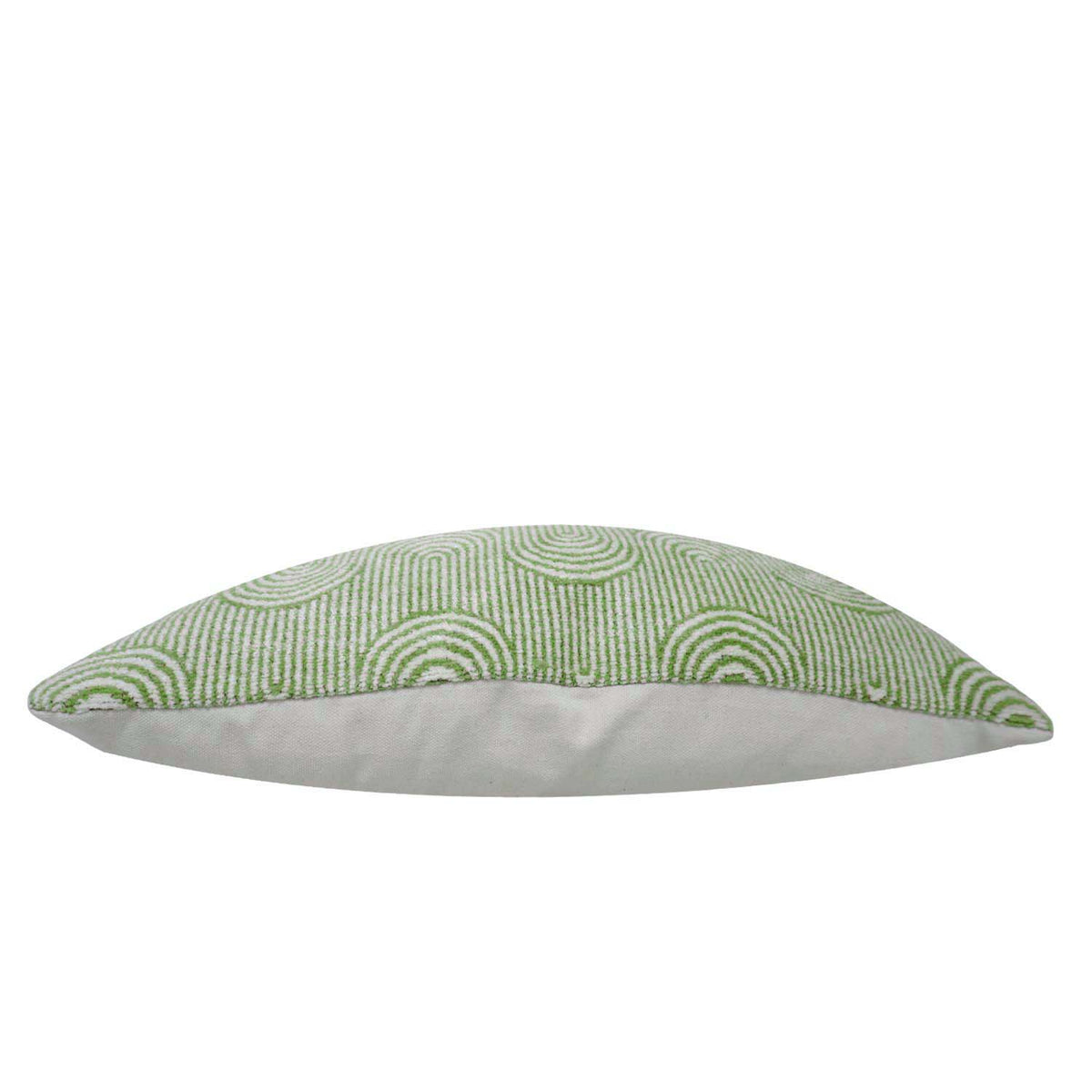 Modern Green Geometric Jacquard Cushion Cover 45x45 cm | Premium Cotton Woven Decorative Throw Pillow Cover with Concealed Zipper