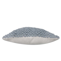 Textured Bobble Polyester Cushion Cover 45x45 cm | Soft Decorative Throw Pillow Cover with Hidden Zipper | Modern Boho Sofa & Bed Cushion Cover | Grey
