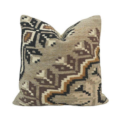 Boho Jacquard Cushion Cover – Ethnic Pattern Cotton Blend Pillow Cover | 45x45 cm