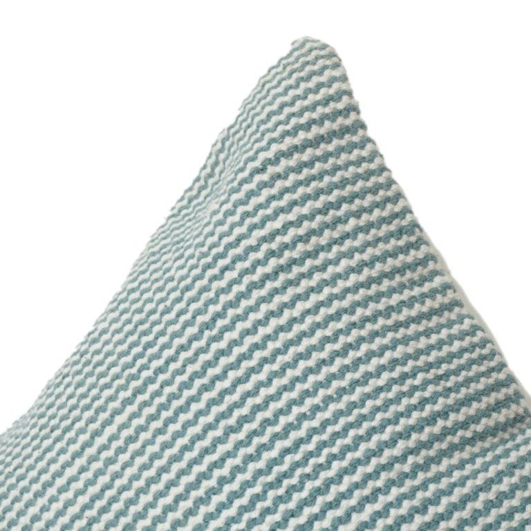 Handwoven Textured Stripe Cotton Cushion Cover | Minimalist Woven Pillow Case | Soft Neutral Home Décor (18x18 Inch)