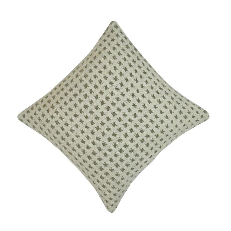 Handwoven Cotton Mesh Cushion Cover | Textured Boho Throw Pillow Cover | 45x45 cm