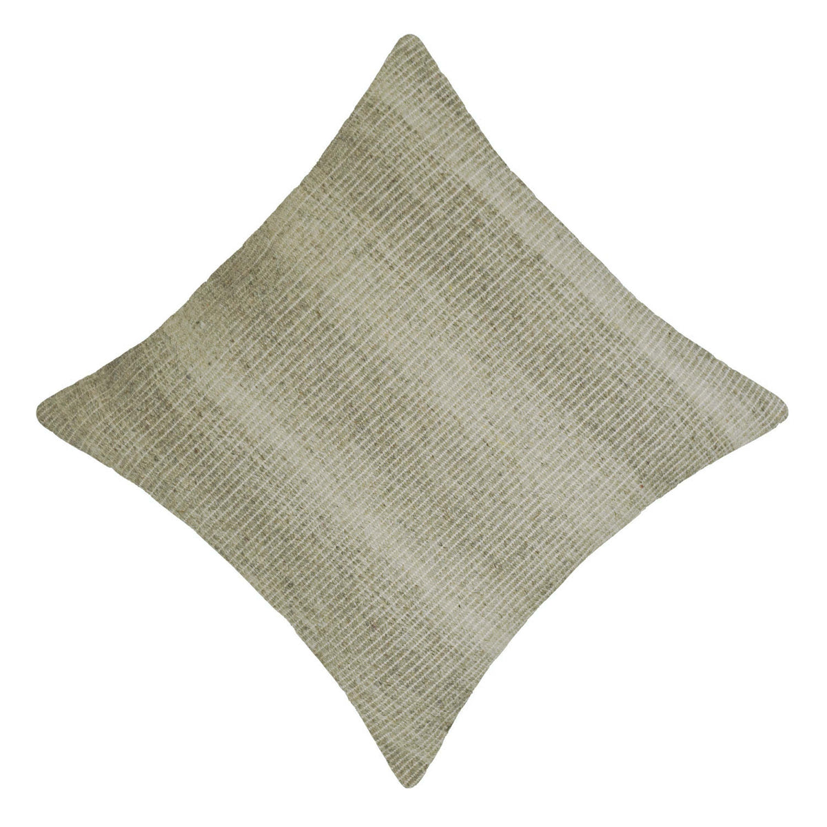 Natural beige and olive textured handwoven cushion cover 45x45 cm