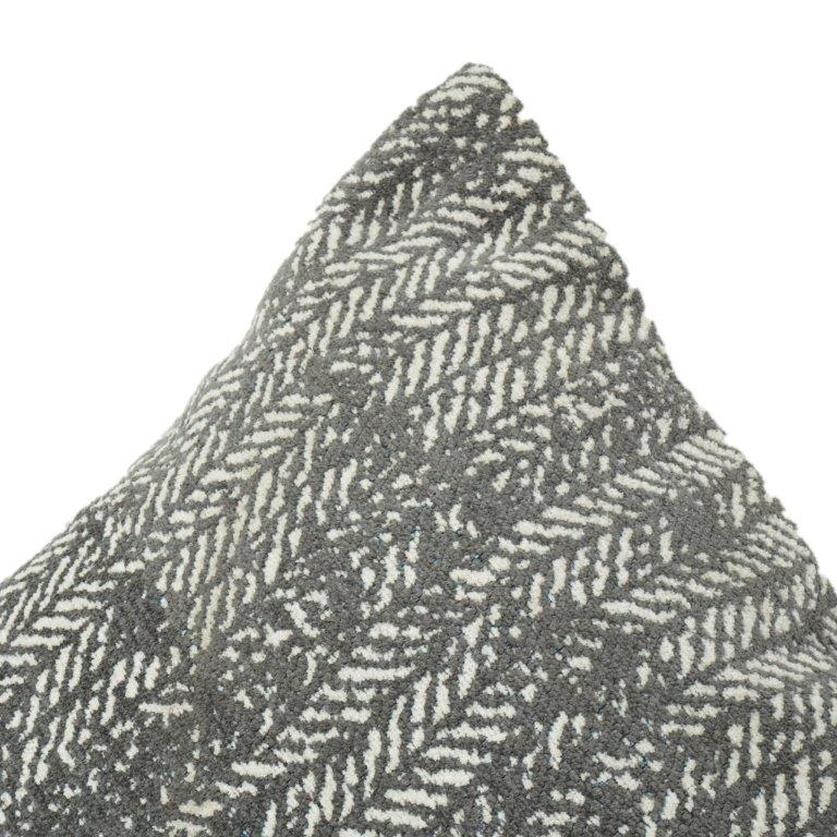 Textured Jacquard Cotton Cushion Cover 45x45 cm | Woven Abstract Pattern | Modern Neutral Décor Pillow - Bulk manufacturer & supplier from Panipat, India