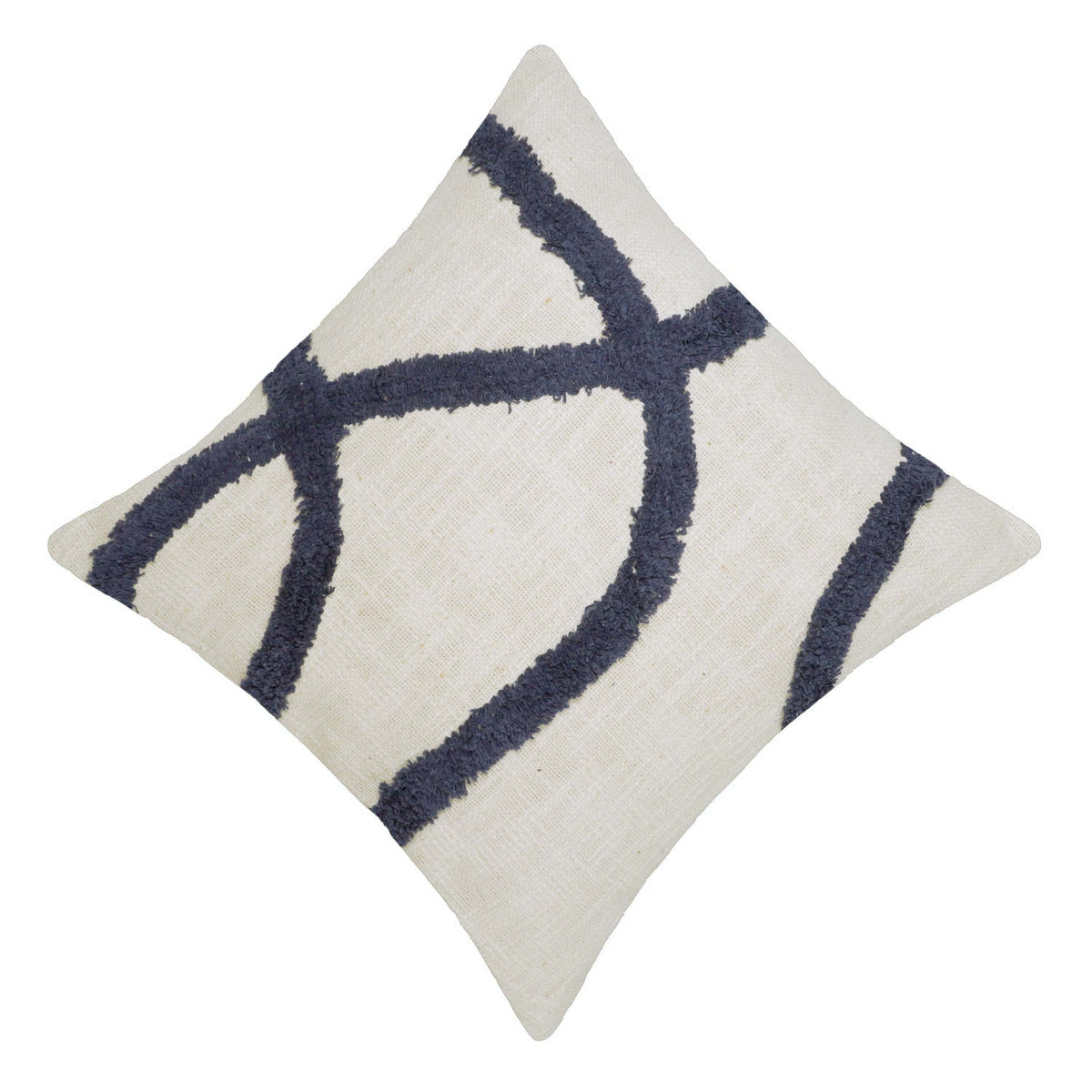 Tufted Abstract Line Pattern Cushion Cover – 45 x 45 cm