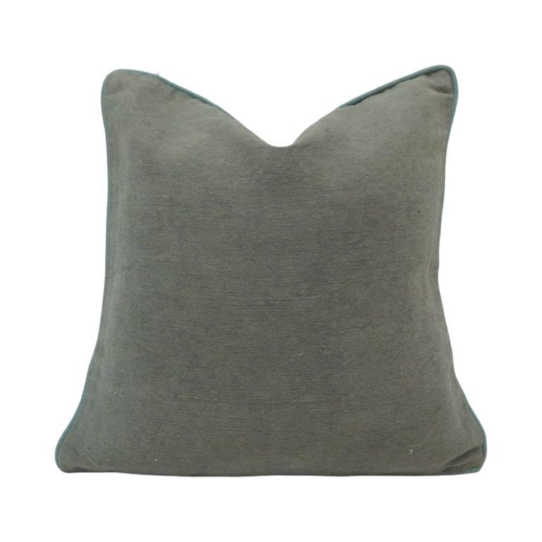 Olive Green Velvet Cushion Cover | 45x45 cm Decorative Throw Pillow Cover | Soft Luxury Sofa Cushion - Bulk manufacturer & supplier from Panipat, India