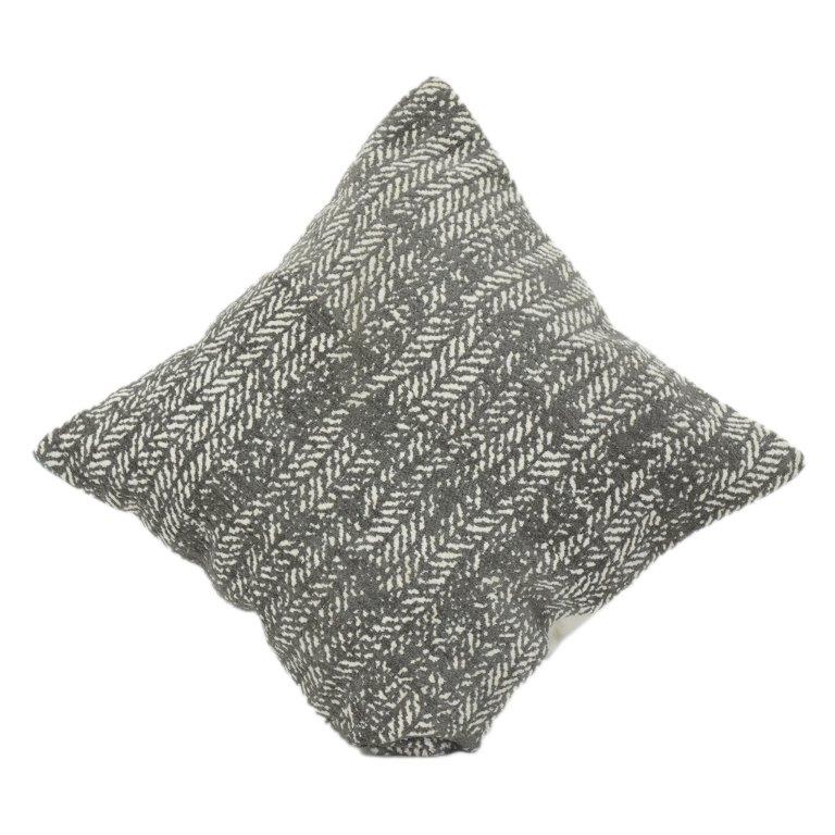 Textured Jacquard Cotton Cushion Cover 45x45 cm | Woven Abstract Pattern | Modern Neutral Décor Pillow - Bulk manufacturer & supplier from Panipat, India