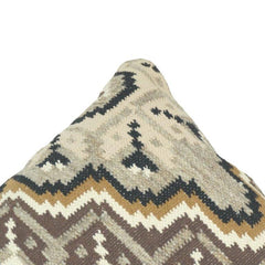 Boho Jacquard Cushion Cover – Ethnic Pattern Cotton Blend Pillow Cover | 45x45 cm