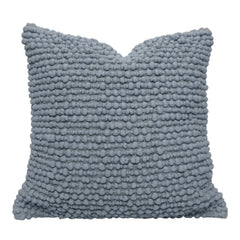 Textured Bobble Polyester Cushion Cover 45x45 cm | Soft Decorative Throw Pillow Cover with Hidden Zipper | Modern Boho Sofa & Bed Cushion Cover | Grey
