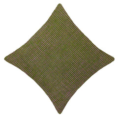 Handwoven Green & Purple Textured Cotton Cushion Cover – 45 x 45 cm | Artisan Woven Throw Pillow Cover