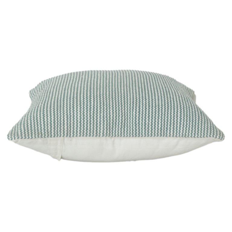 Housse de coussin en coton texturé à rayures tissée à la main | Taie d'oreiller tissée minimaliste | Décoration intérieure douce et neutre (45x45 cm) - Bulk manufacturer & supplier from Panipat, India