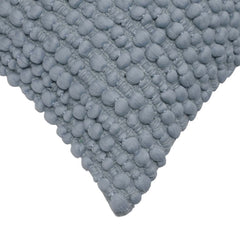 Textured Bobble Polyester Cushion Cover 45x45 cm | Soft Decorative Throw Pillow Cover with Hidden Zipper | Modern Boho Sofa & Bed Cushion Cover | Grey