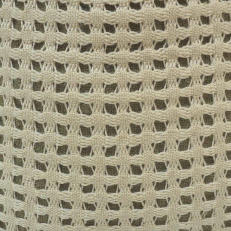 Handwoven Cotton Mesh Cushion Cover | Textured Boho Throw Pillow Cover | 45x45 cm - Bulk manufacturer & supplier from Panipat, India