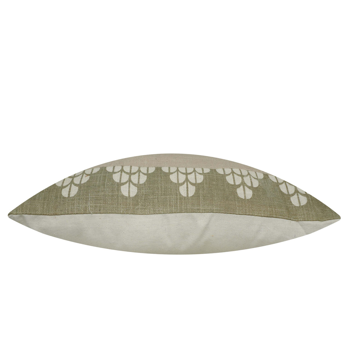 Printed Cotton Cushion Cover 45x45 cm | Geometric Floral Pattern | Decorative Throw Pillow Cover with Concealed Zipper | Modern Home Décor