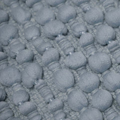 Textured Bobble Polyester Cushion Cover 45x45 cm | Soft Decorative Throw Pillow Cover with Hidden Zipper | Modern Boho Sofa & Bed Cushion Cover | Grey