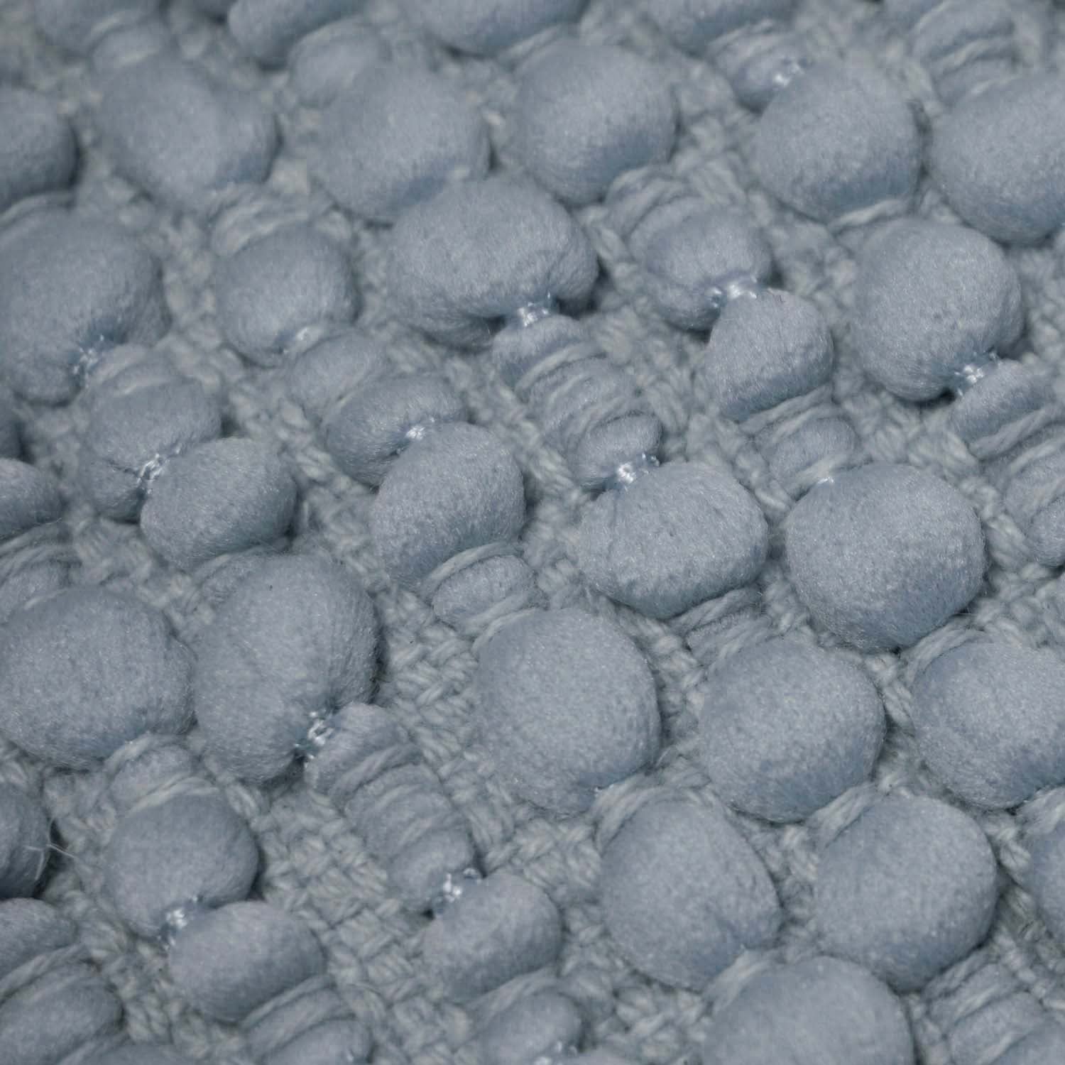 Textured Bobble Polyester Cushion Cover 45x45 cm | Soft Decorative Throw Pillow Cover with Hidden Zipper | Modern Boho Sofa & Bed Cushion Cover | Grey