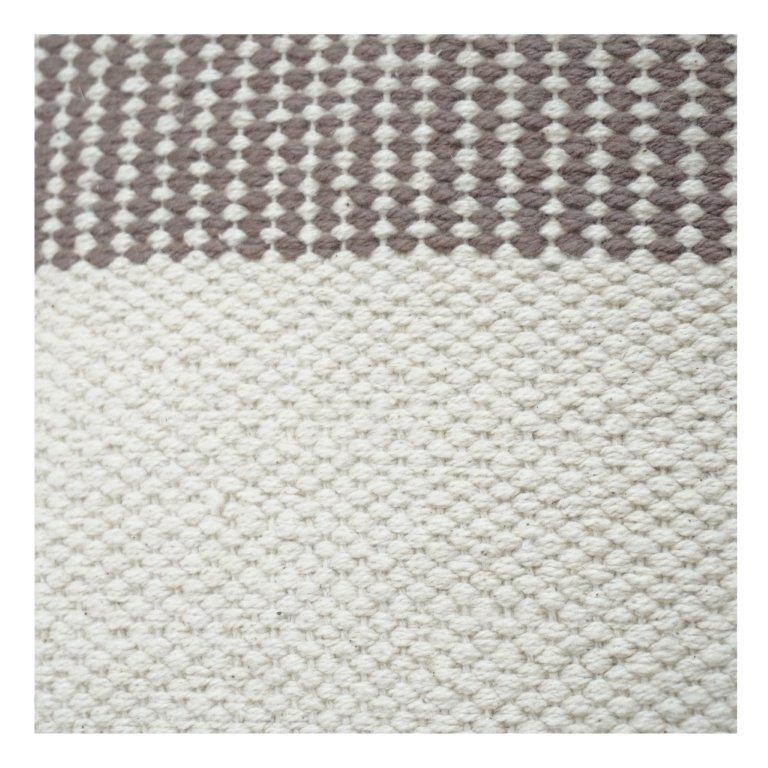 Handwoven Cotton Cushion Cover 45x45 cm – Dual Tone Textured Minimal Design | Handmade Decorative Pillow Cover
