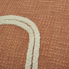 Handcrafted Embroidered Cotton Cushion Cover with Textured Rope Detailing – 45 x 45 cm