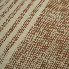 Handwoven Cotton Cushion Cover 45x45 cm | Textured Striped Woven Throw Pillow Cover | Natural Beige Decorative Cushion Cover with Concealed Zip | Boho & Modern Home Décor
