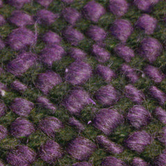 Handwoven Textured Purple Cushion Cover 45 x 45 cm – Handmade Woven Cushion Cover