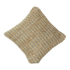 Handgewebter Jute-Kissenbezug | Naturtexturiertes Boho-Kissen | Umweltfreundliche rustikale Wohndekoration | 45x45 cm