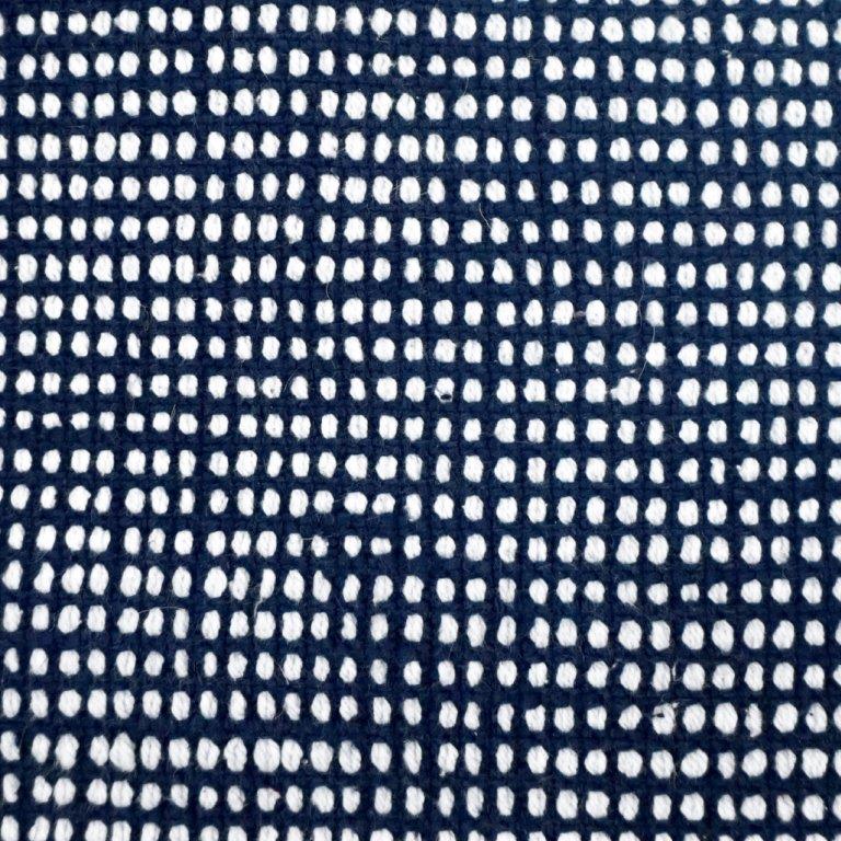 Handmade Indigo Cotton Cushion Cover 45x45 cm | Textured Woven Throw Pillow Cover | Modern Boho Home Décor - Bulk manufacturer & supplier from Panipat, India